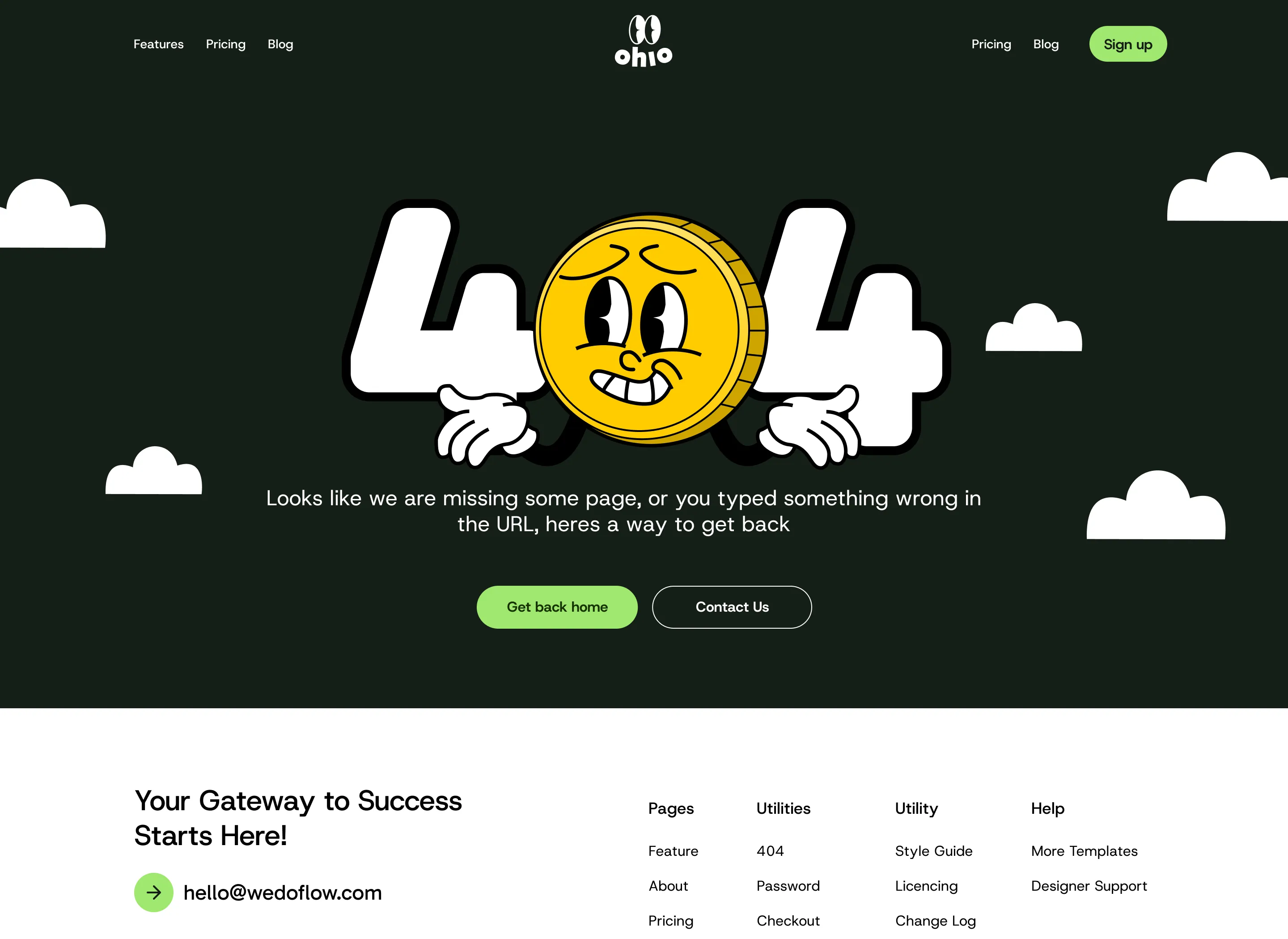 Saas Webflow Template - Ohio - Designed by Azwedo.com and Wedoflow.com