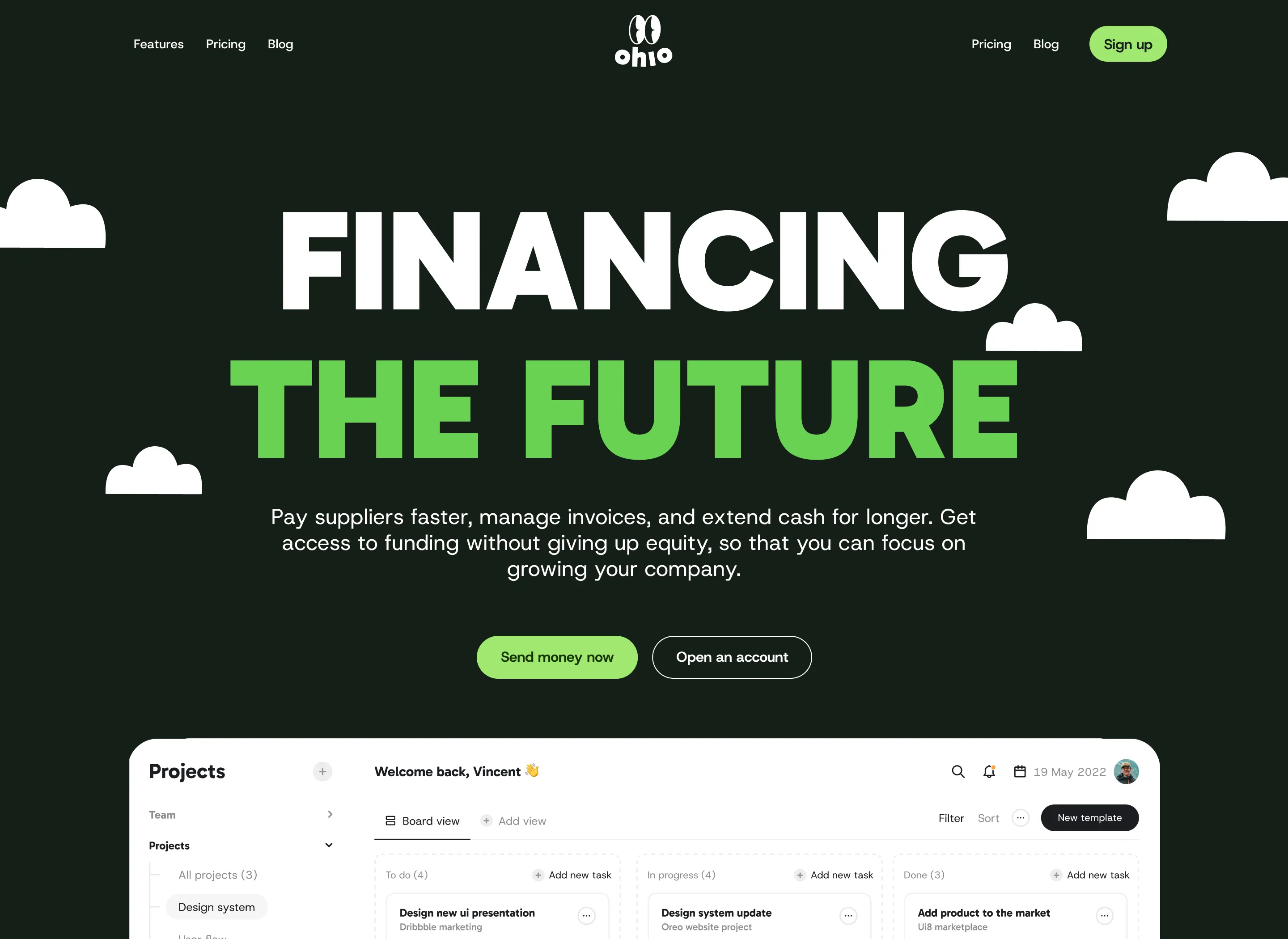 Saas Webflow Template - Ohio - Designed by Azwedo.com and Wedoflow.com