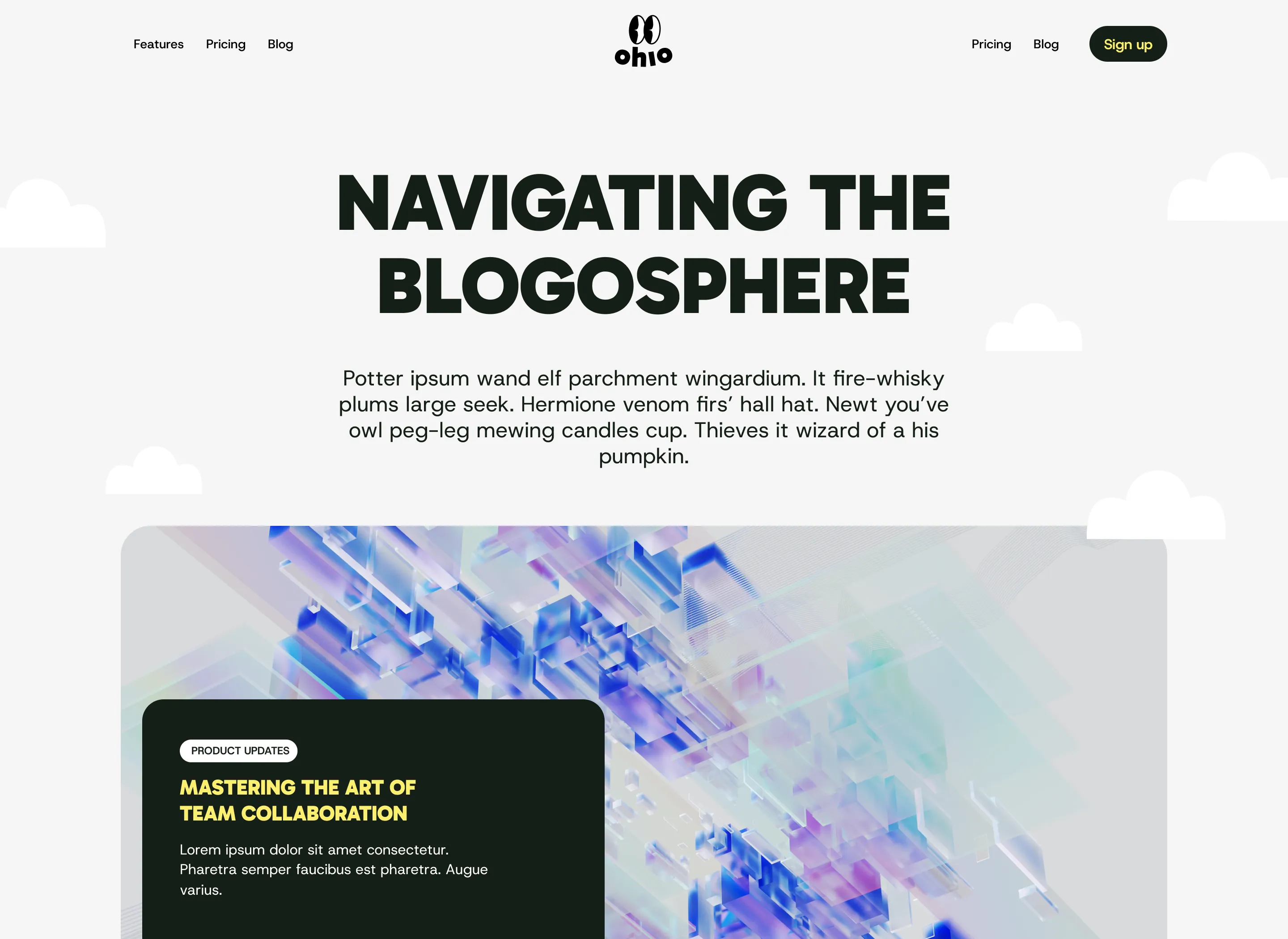 Saas Webflow Template - Ohio - Designed by Azwedo.com and Wedoflow.com