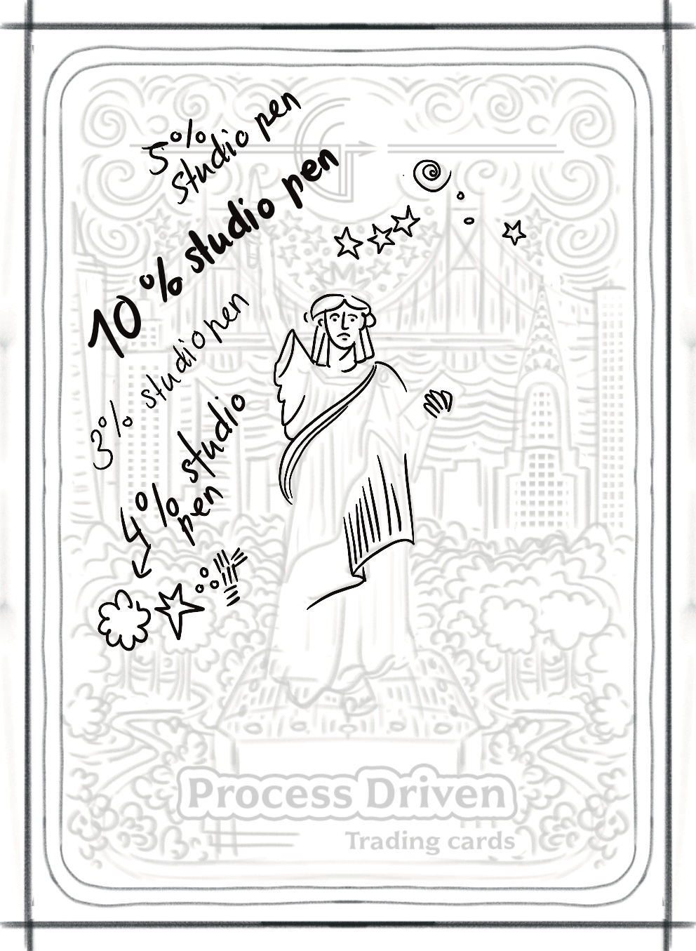 Illustration Gotham Cards