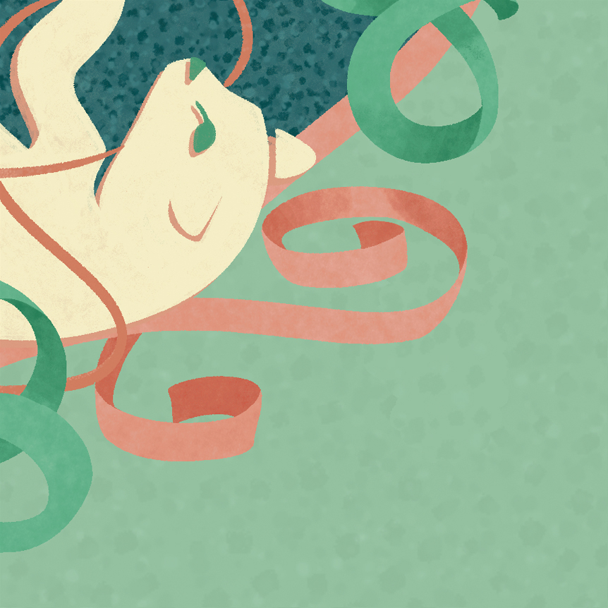 Illustrated treasure map with augmented reality