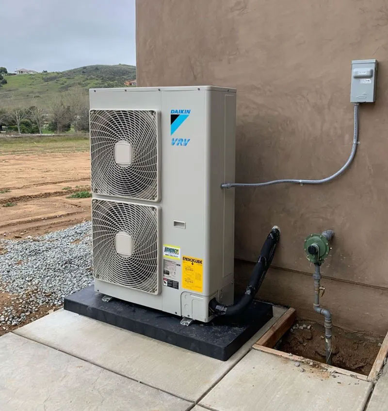 Air conditioning units outside of a Riverside home.