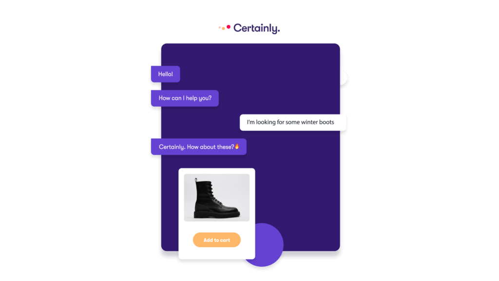 Certainly conversational commerce AI