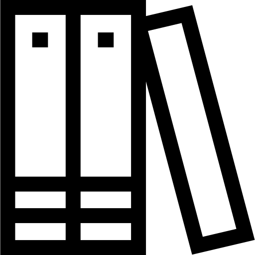 Open book with blank pages viewed from above on a white background.