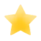 Yellow star shape with a gradient from light to darker yellow in the center.