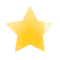 Yellow five-pointed star with a slight glow effect.
