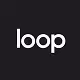 Loop company logo in white on a black background.