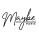 Circular logo with the stylized text 'Maybe Paris' in black cursive font on a white background.