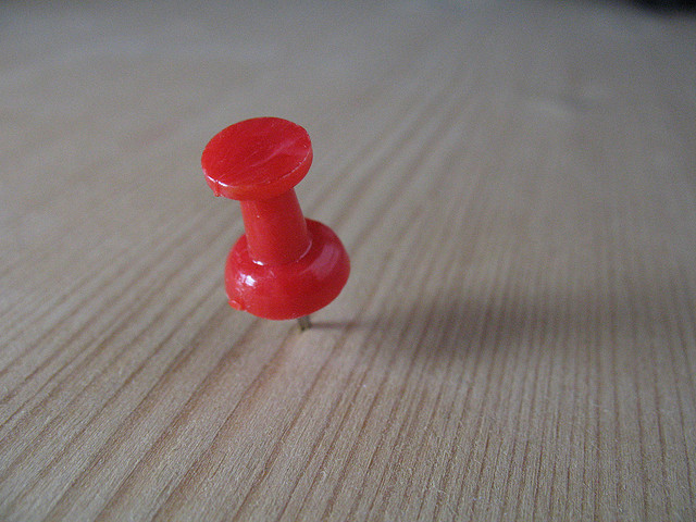 pinterest red pushpin