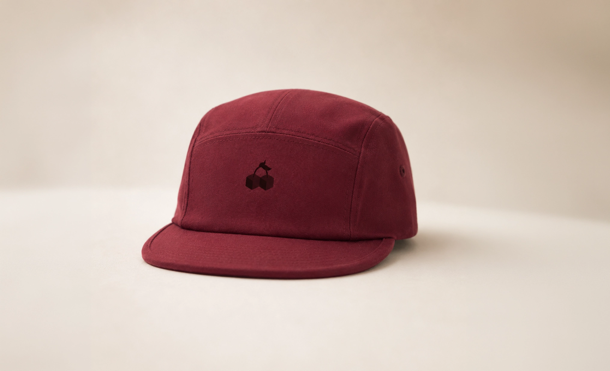 Casquette bordeaux Cherry PXL Studio en packshot