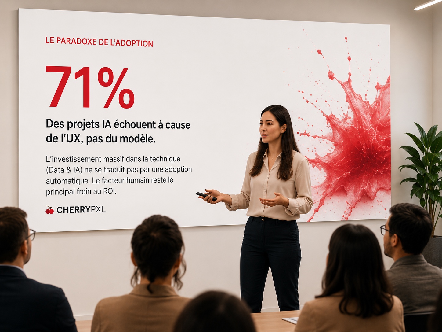Conférence Cherry PXL : 71% des projets IA échouent à cause de l'UX
