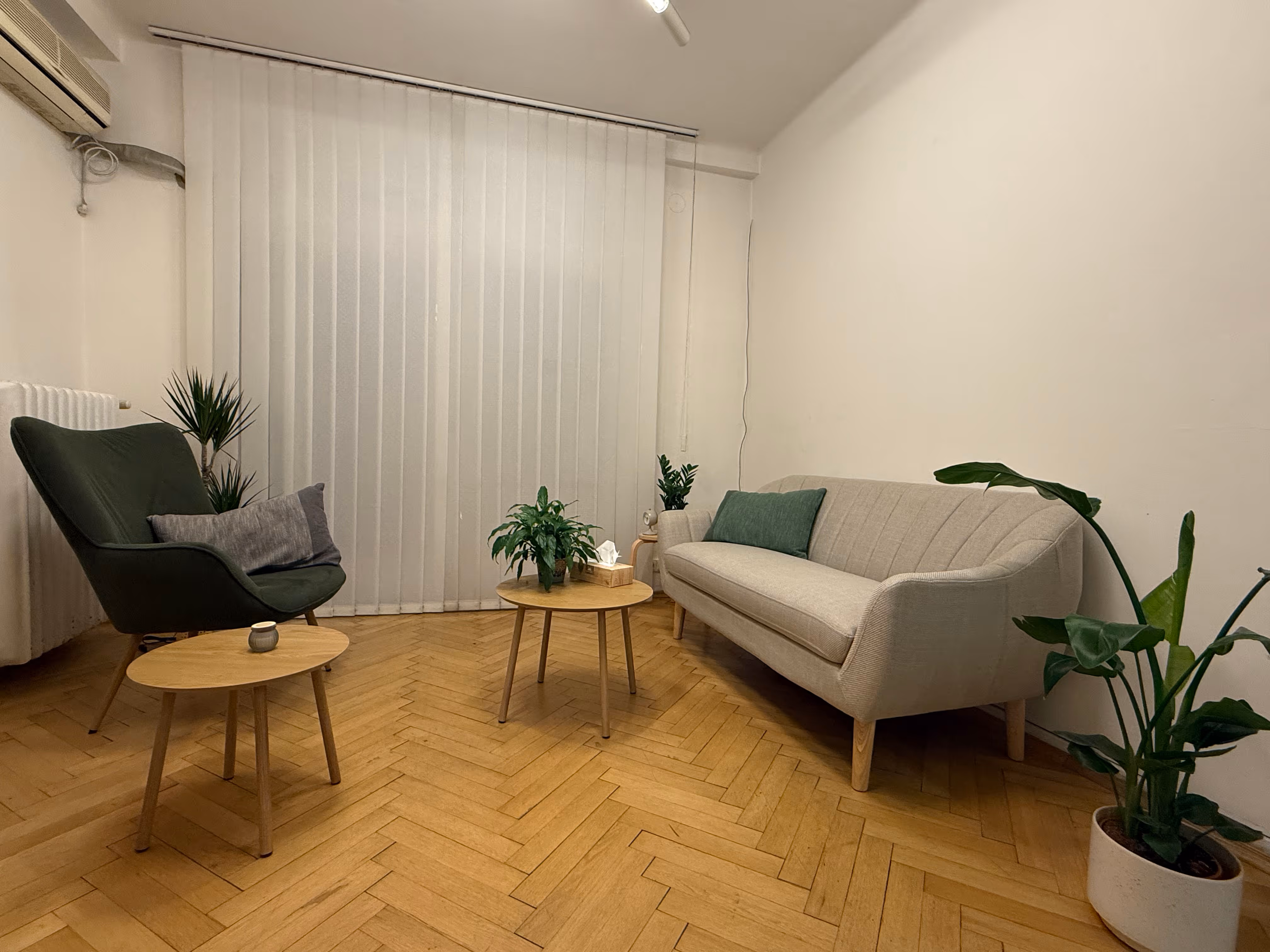 Interiér EUNOMA Clinic v Praze. Pohodlné místo