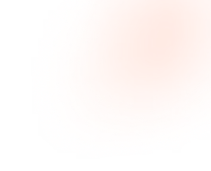 Abstract orange circular gradient with concentric rings fading outwards on a transparent background.