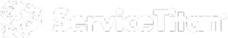 ServiceTitan company logo with a stylized lion's head to the left of the text.