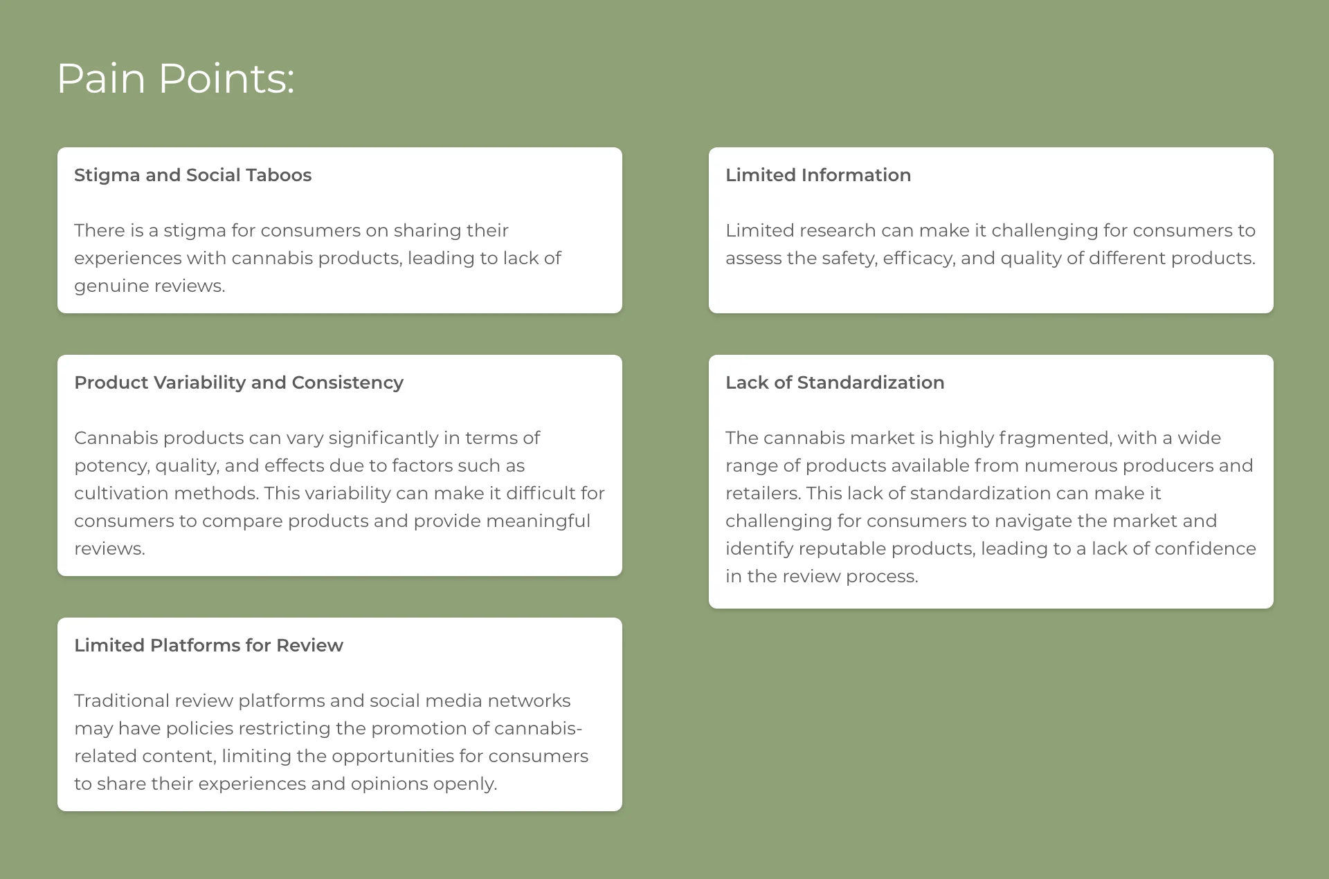 Five cannabis consumer pain points identified in Budist UX research