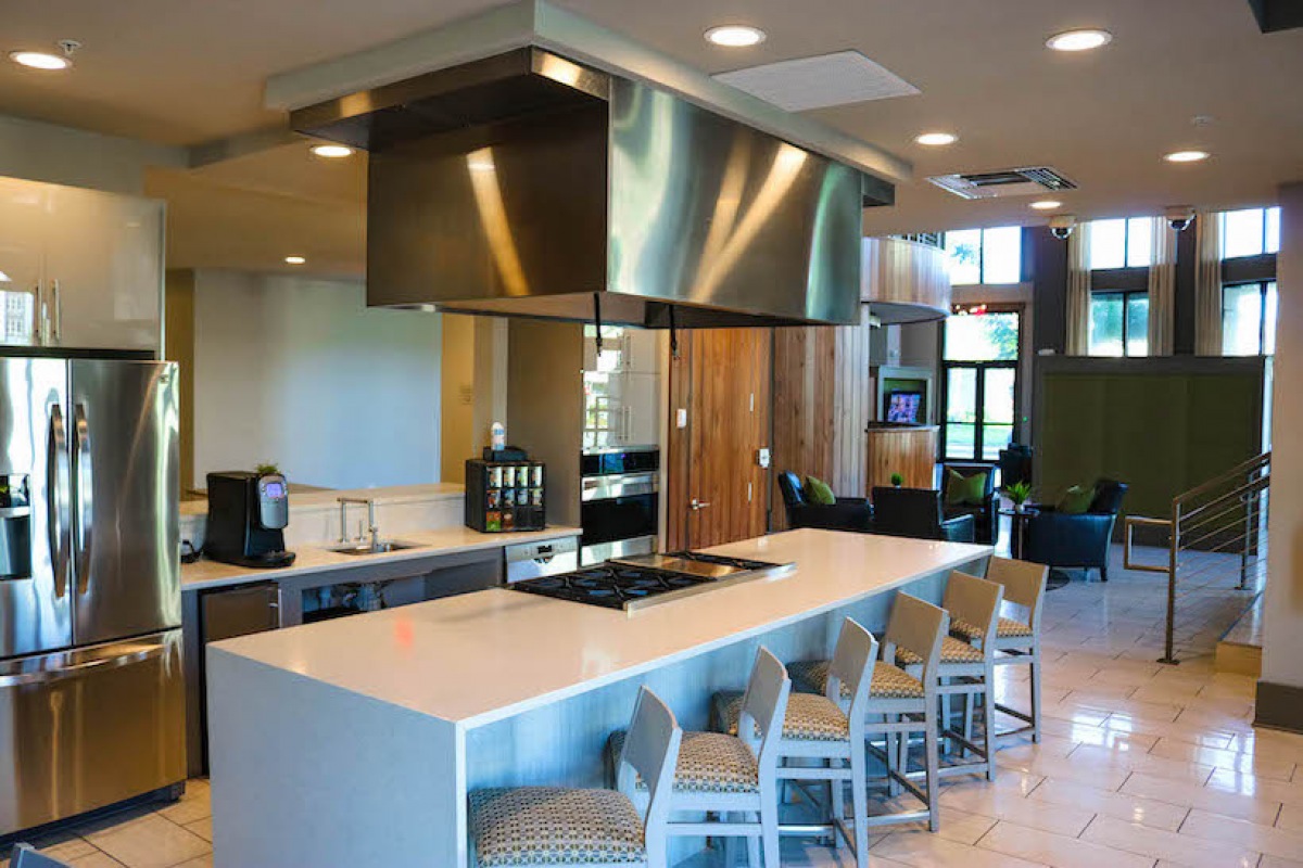 Coffee bar with gourmet coffee and tea available