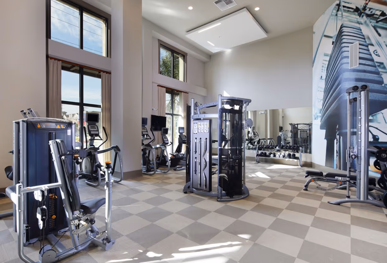 Modern fitness cardio center