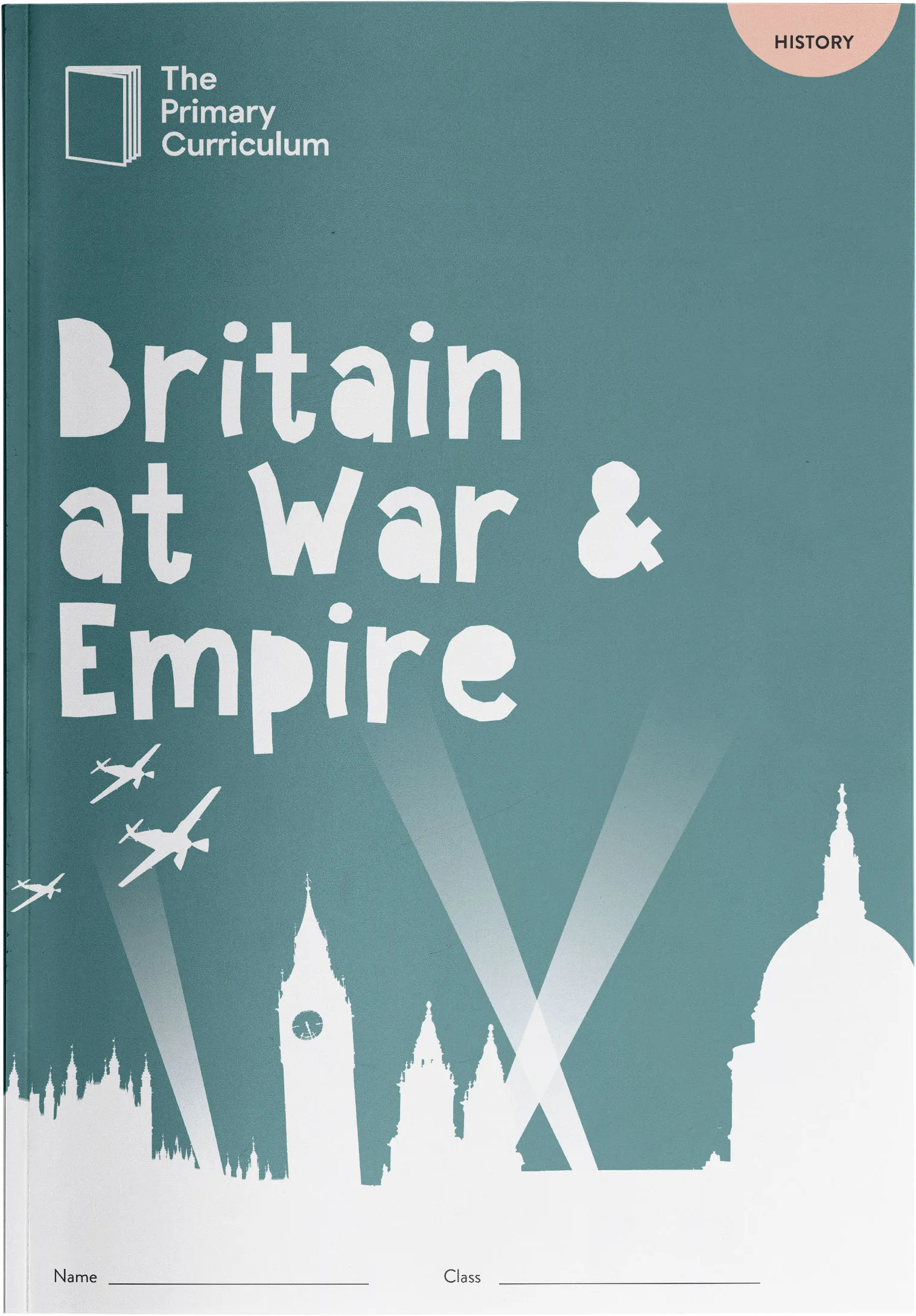 A cover for a curriculum booklet about Britain at War