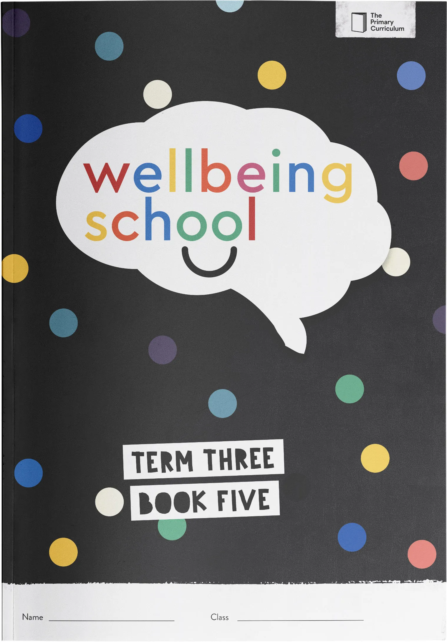 A cover for a curriculum booklet about wellbeing