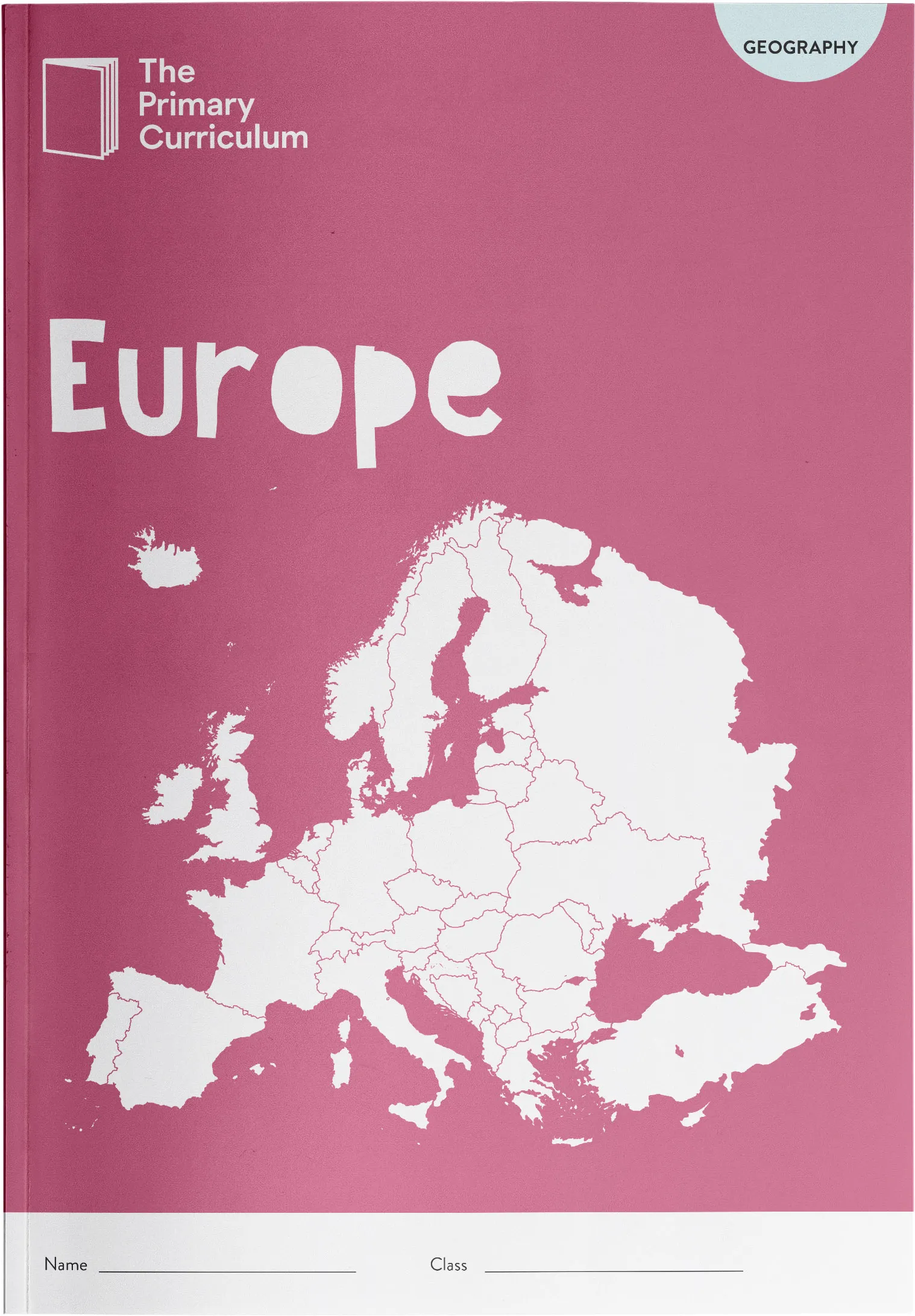 A cover for a curriculum booklet about Europe
