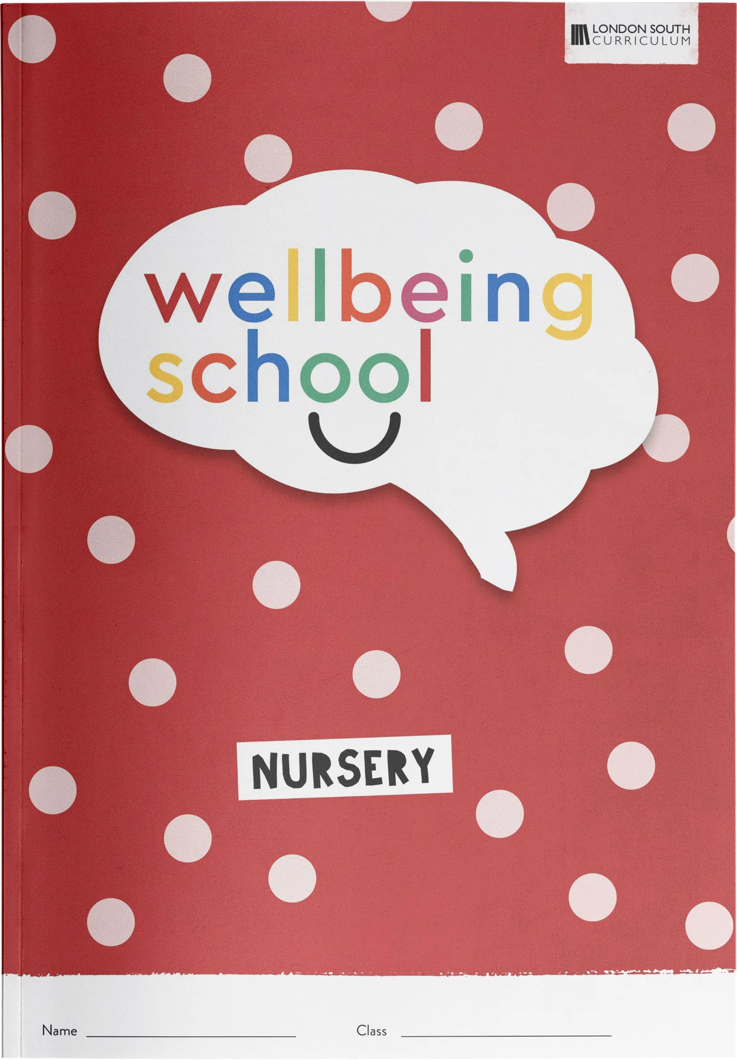 A cover for a curriculum booklet about wellbeing
