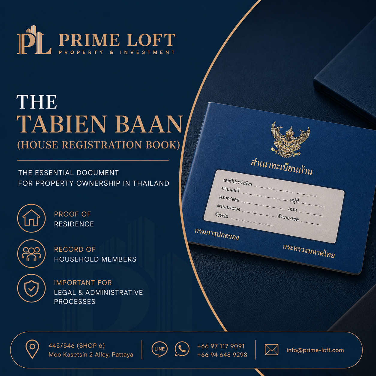 The Tabien Baan house registration book