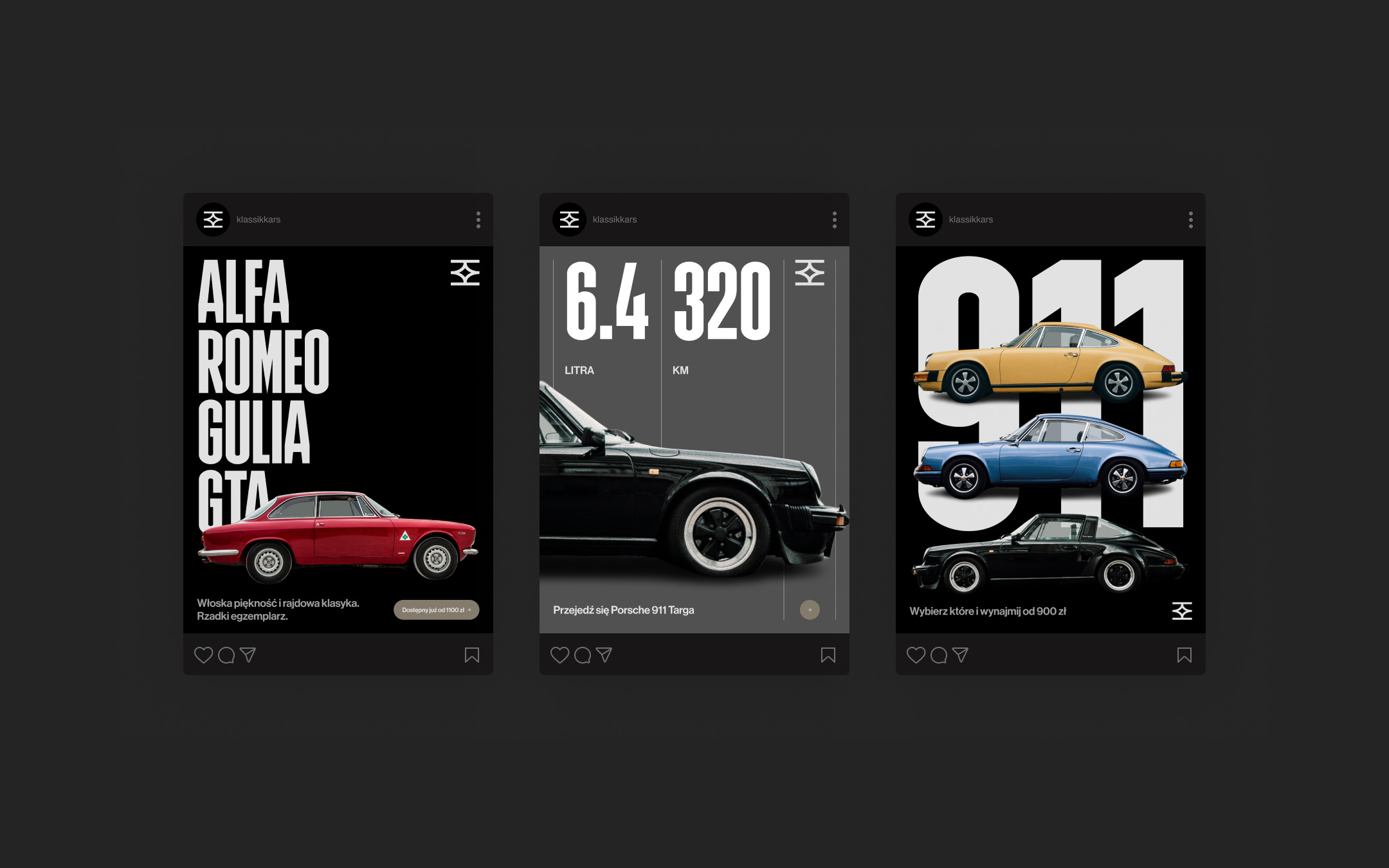 Przykłady grafiki postów reklamowych na serwisy social media