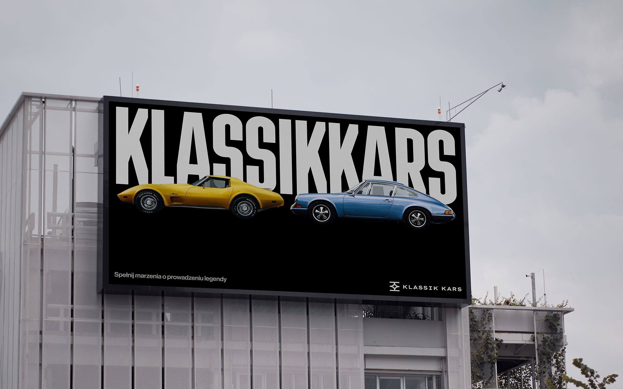 Billboard reklamowy wypożyczalni samochodowej Klassik Kars - prezentacja