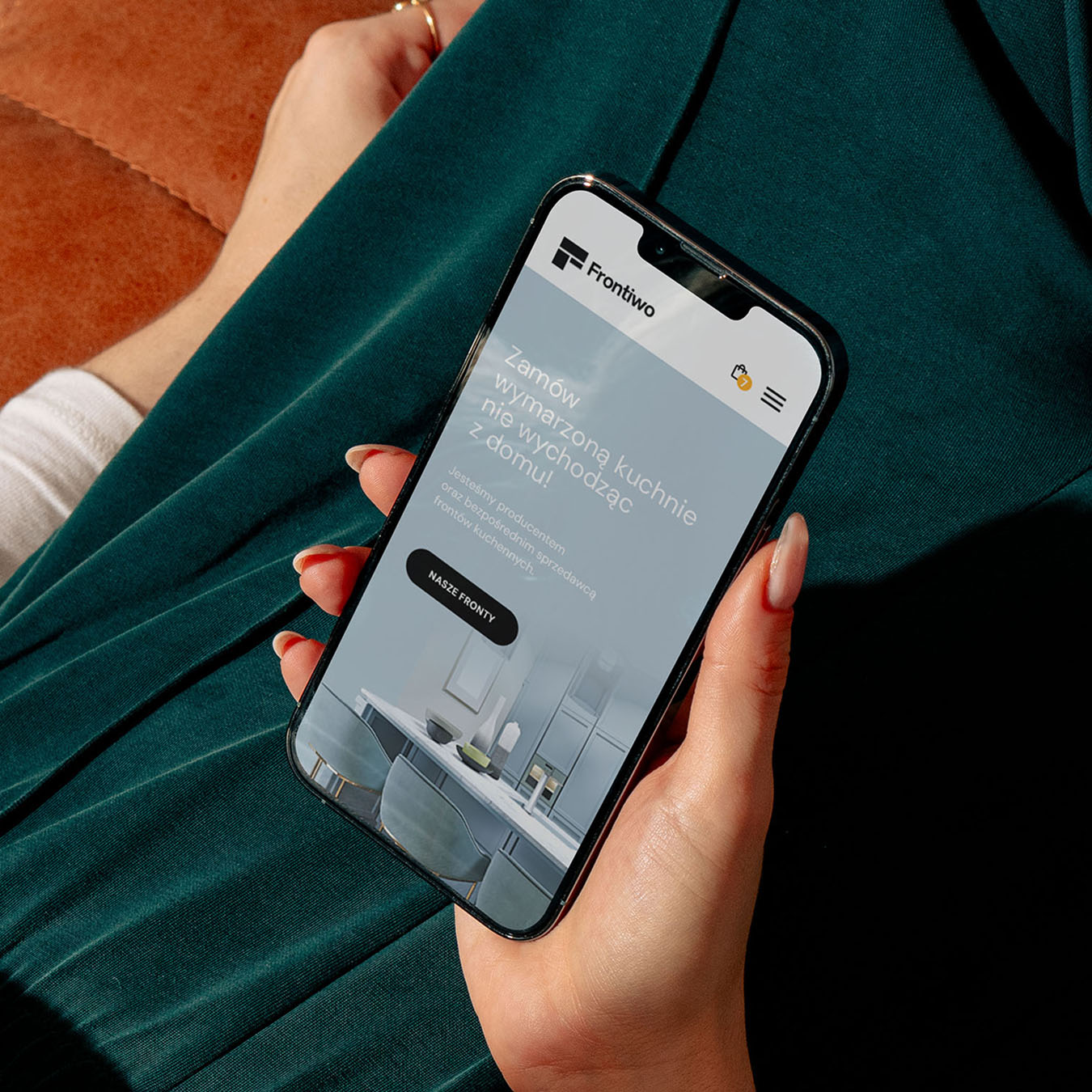 Frontiwo - projekt graficzny sklepu internetowego z frontami meblowymi polskiego producenta