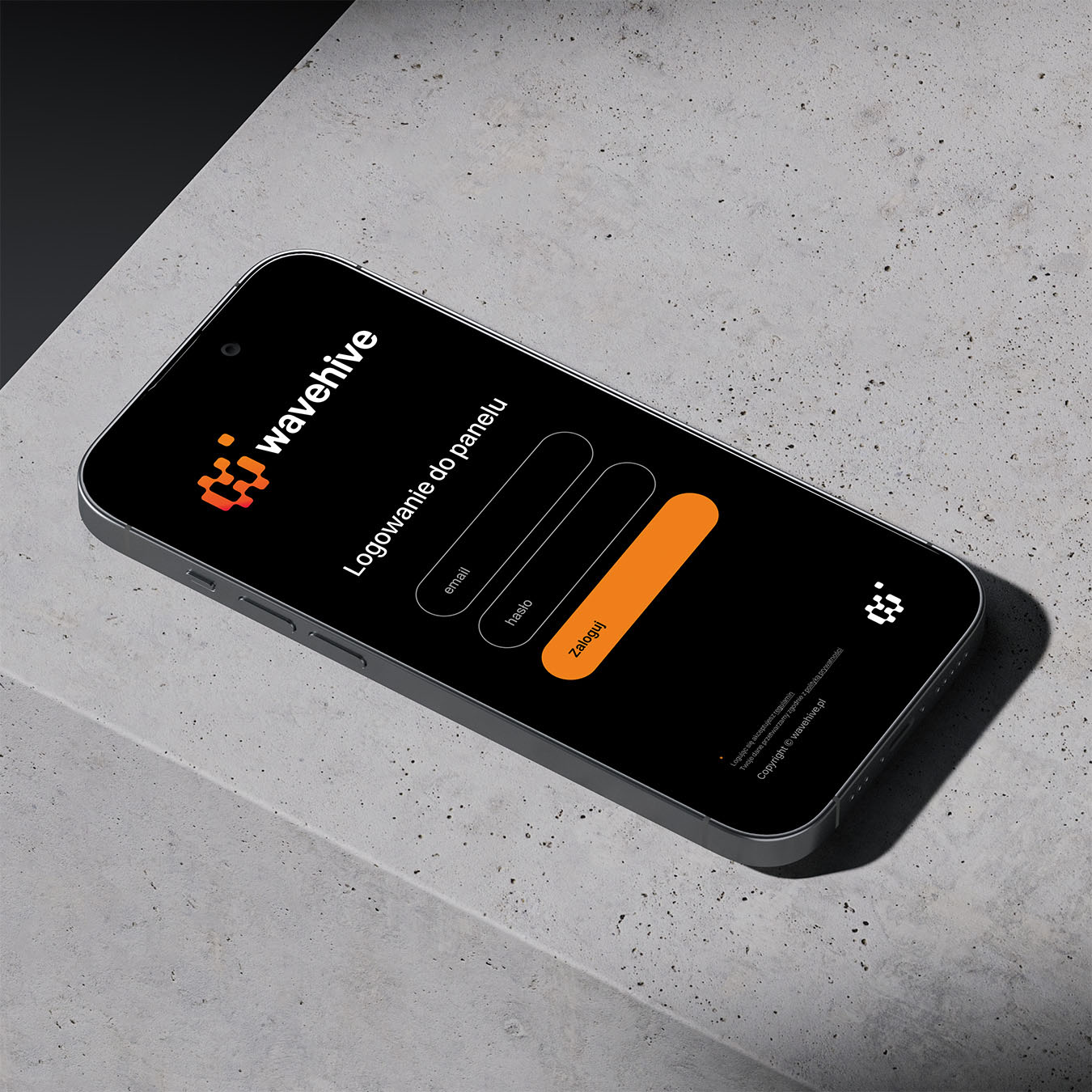 Wavehive - identyfikacja firmowa dla firmy hostingowej