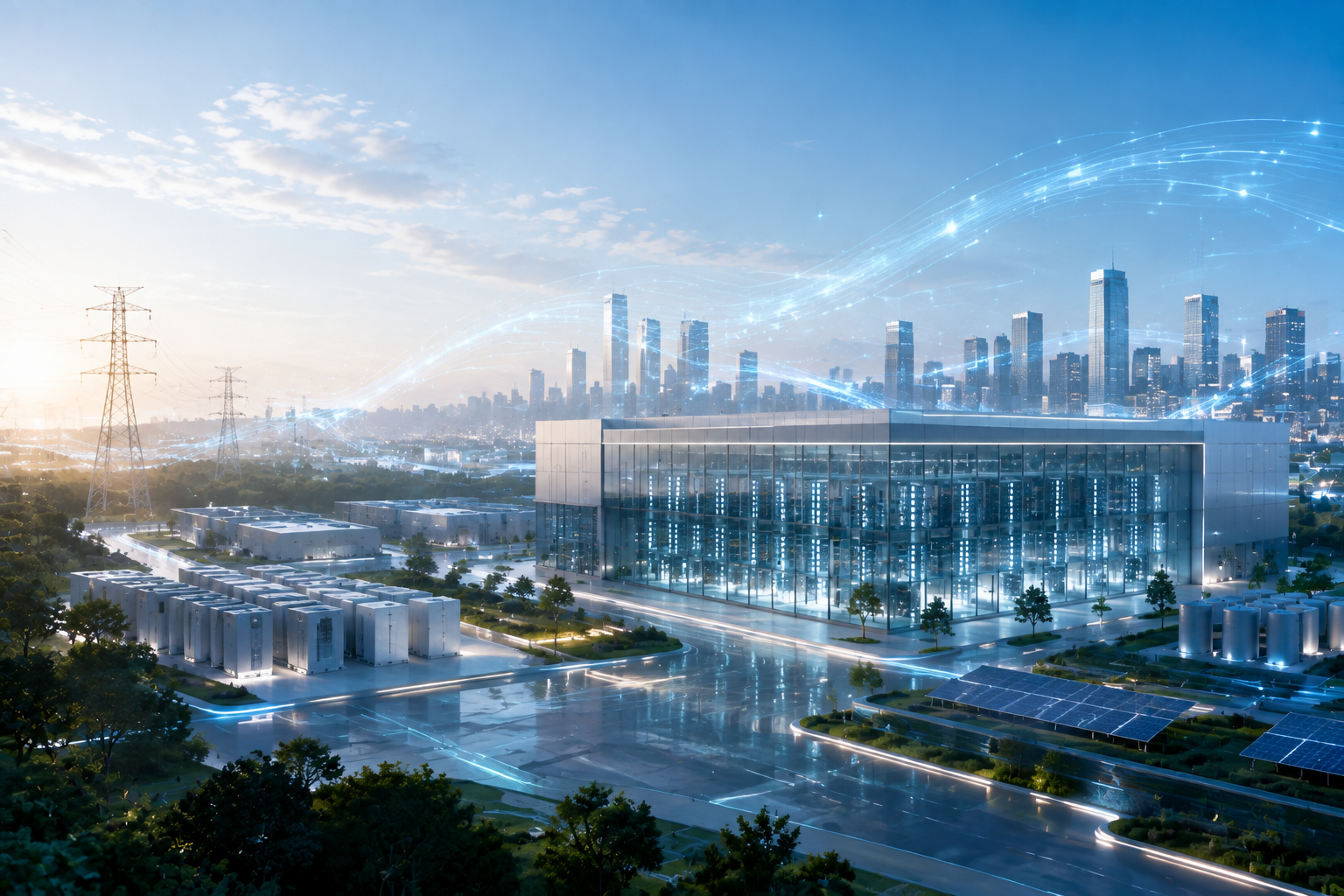 AI data center microgrid energy infrastructure