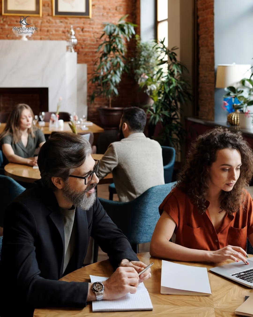 Business meeting for consulting business