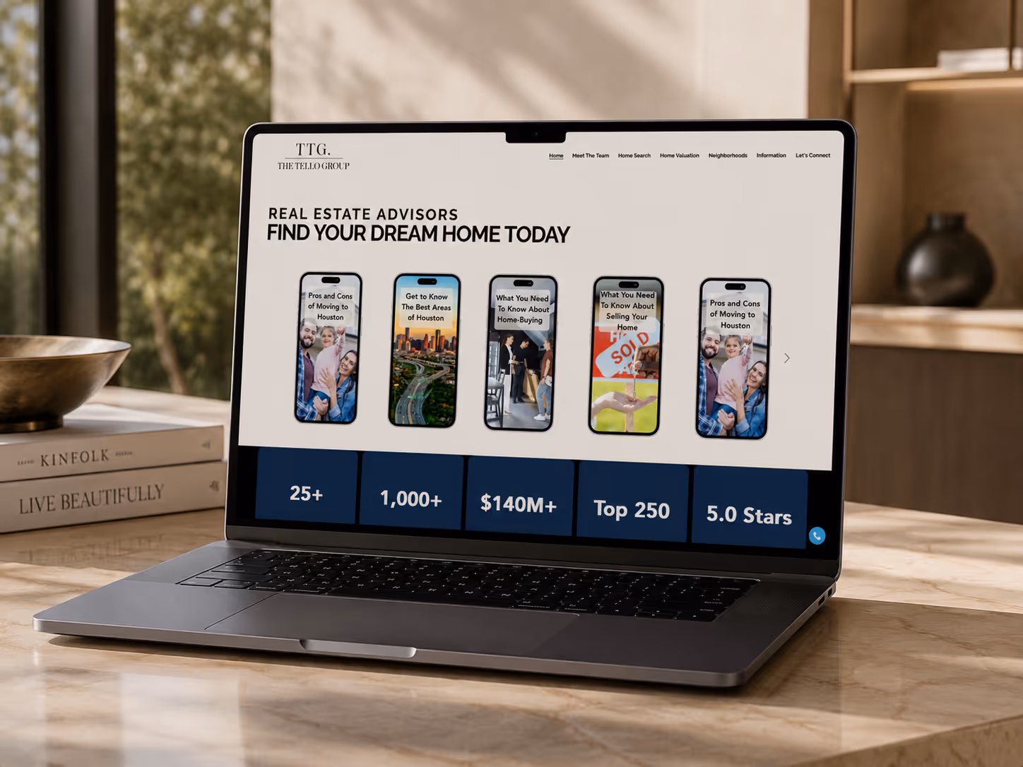 Website image from The Tello Group made by Social Reach