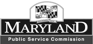 Maryland Public Service Commission logo with the Maryland state flag above the text.