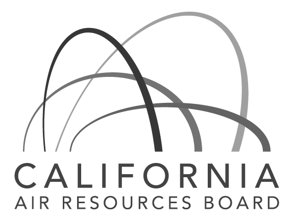 California Air Resources Board logo with overlapping gray arcs above the text.