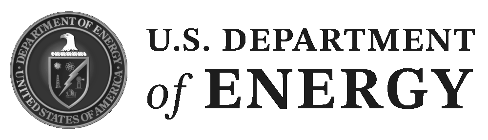 Seal of the U.S. Department of Energy with an eagle, shield, and energy symbols next to the text 'U.S. Department of Energy.'