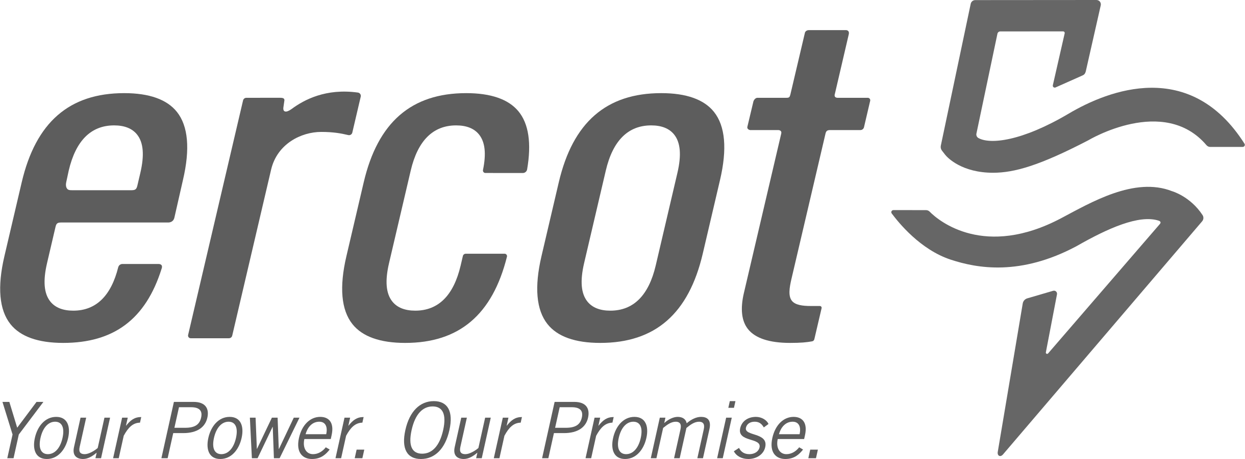ERCOT logo with tagline Your Power. Our Promise.