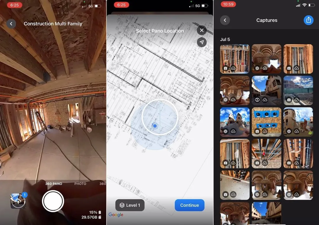 360 Panos feature in DroneDeploy’s Walkthrough App