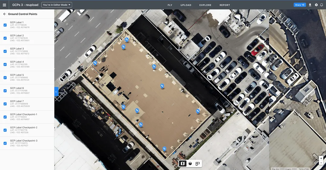Visualize GCPs into DroneDeploy
