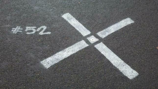 An example of a Ground Control Point (GCP)