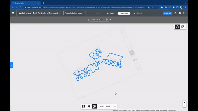 Animation of the drawing oriented feature