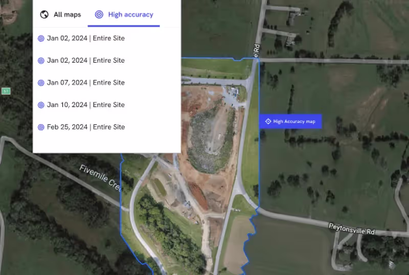 high-accuracy mapping in DroneDeploy