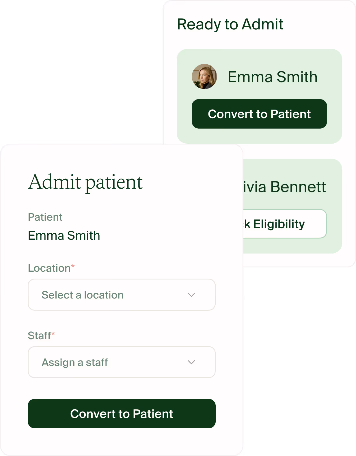 One workflow, one patient record
