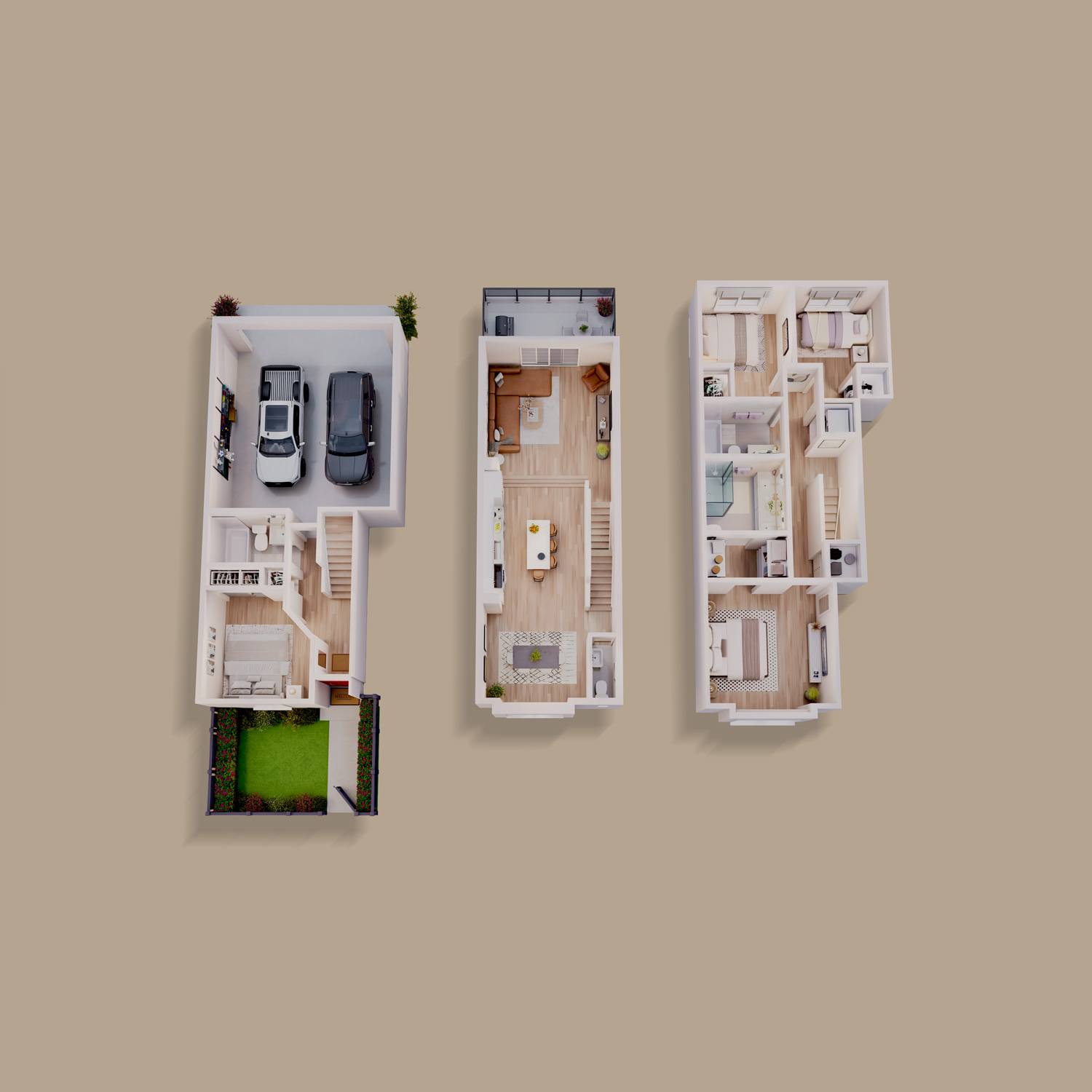 Queens Townhomes floor plan