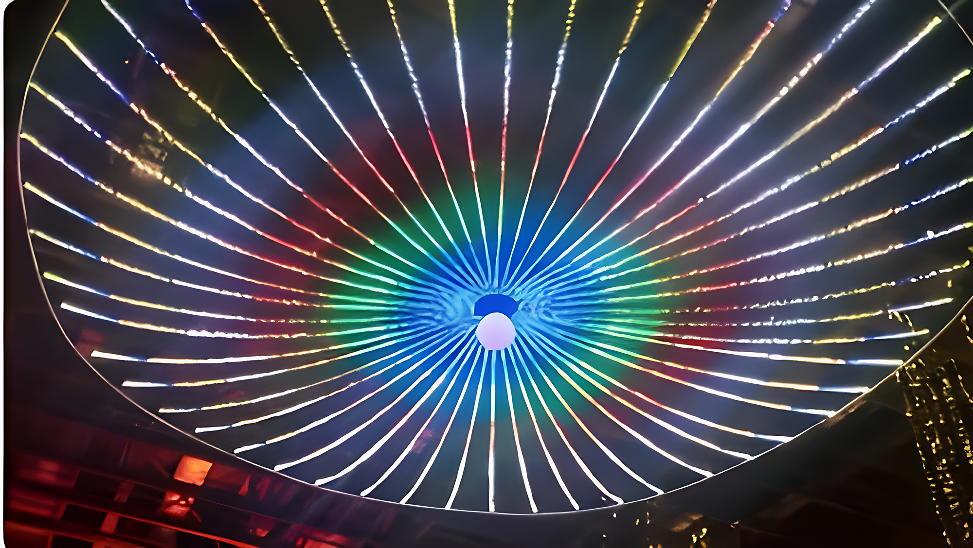 "RGB lighting installation showcasing vibrant color‑changing LED outdoor lights enhancing a residential property’s exterior. The professional RGB lighting design creates dynamic ambiance and highlights architectural and landscape features with customizable lighting effects."
