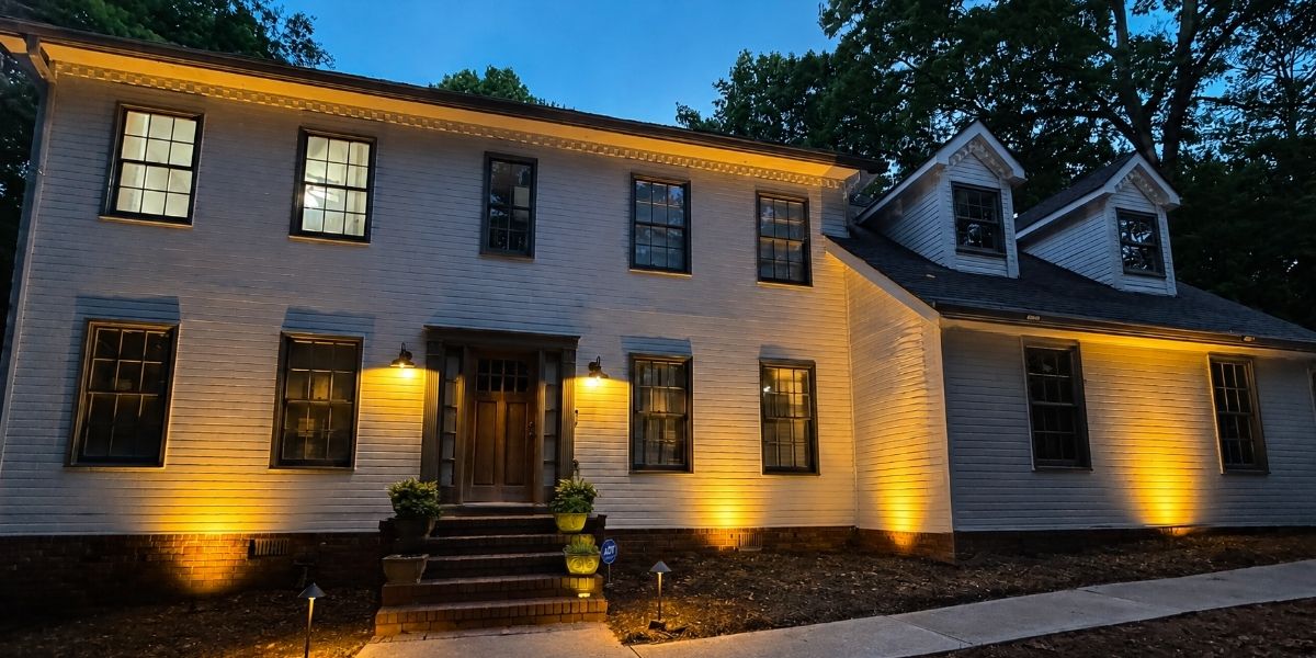 user-inserted home exterior lighting project
