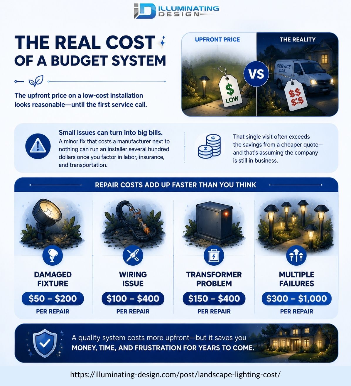 user-inserted the real cost of a budget system infographic