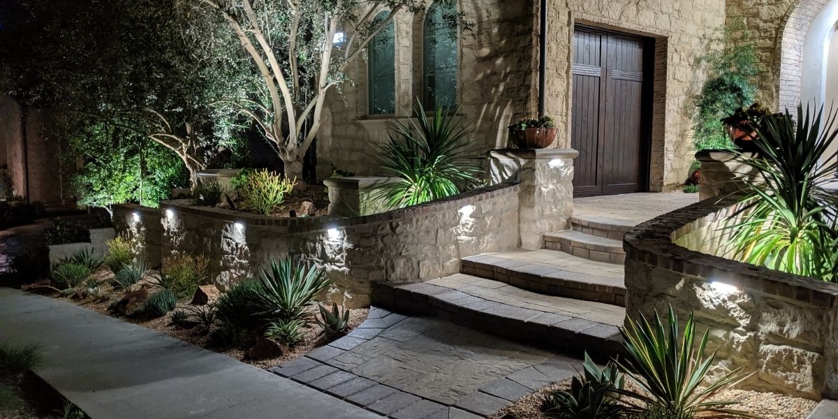 user-inserted hardscape-retaining-wall-lighting