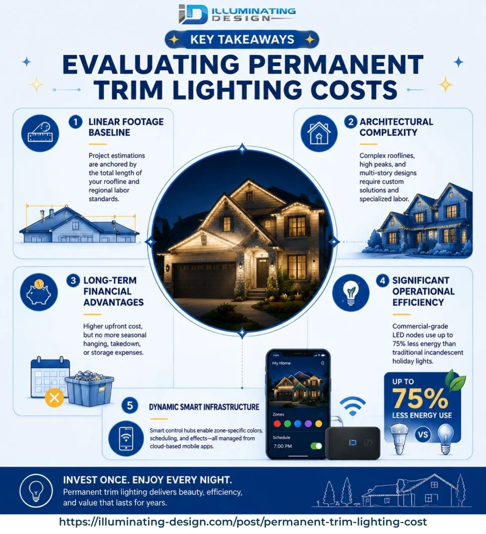 user-inserted Evaluating permanent trim lighting costs with premium hardware and LED nodes.