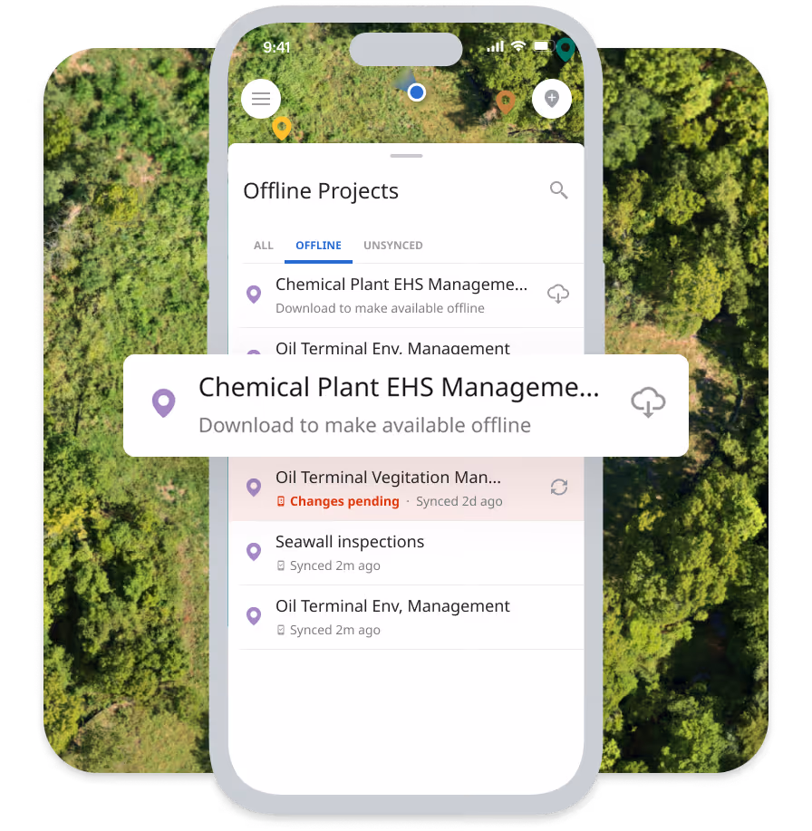 Matidor offline ESA field form on mobile with GPS tagged photo capture for chain of custody and compliance records.
